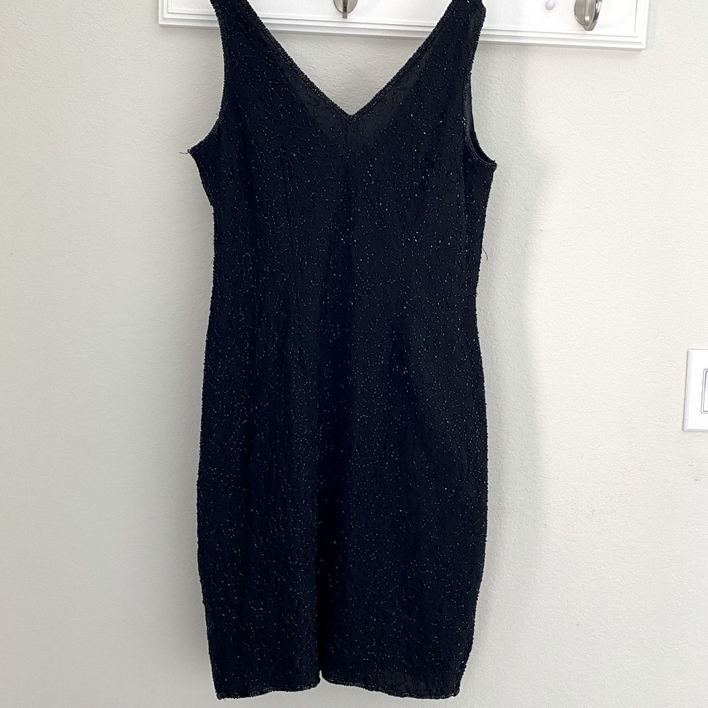 Black Detailed Vintage Dress